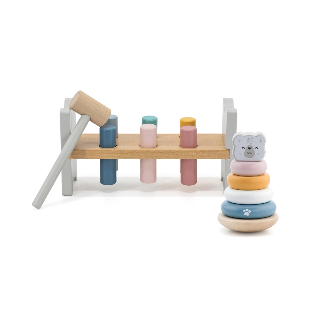 Polar Bear Stacker And Pounding Bench - Suitable for 12 months and above