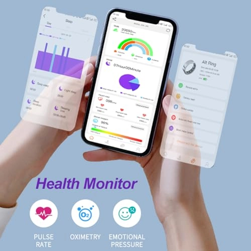 Smart Ring - Heart Rate Monitor Sleep Tracker IP67 Waterproof