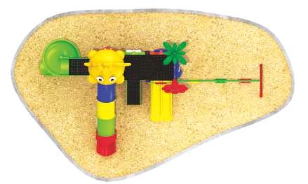 Multi Purpose Kids Outdoor Playing Equipments - 770x320x280cm 2+ Years