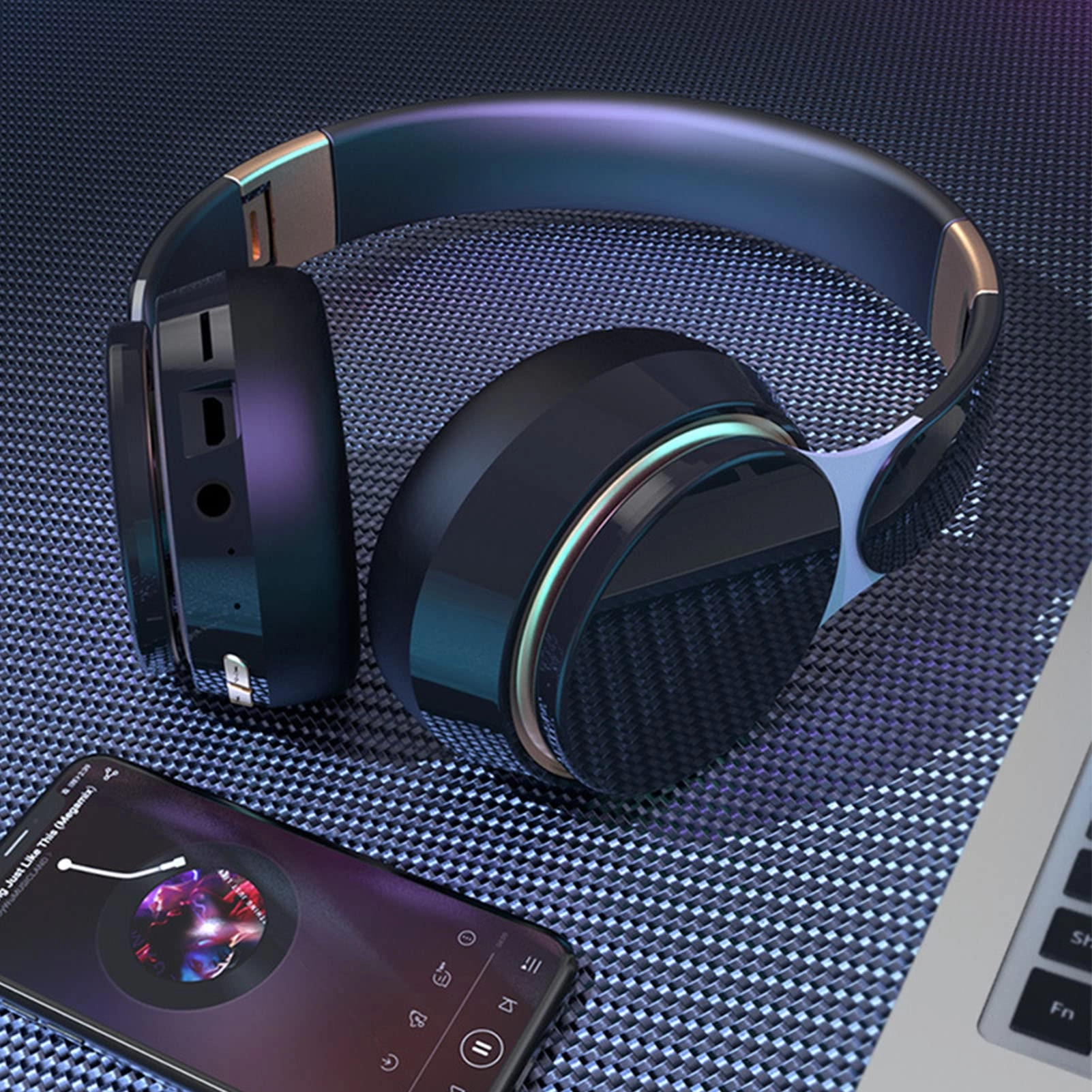 NEDOUK Over Ear Headset Wireless Headphone