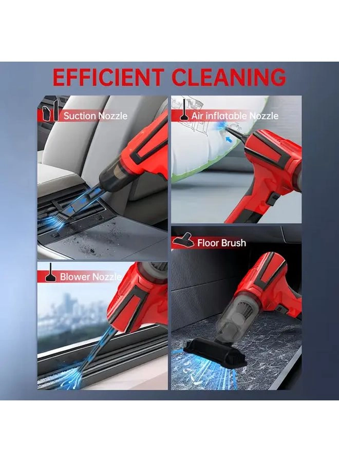 4-in-1 Wireless Handheld Vacuum Cleaner - 2000mAh