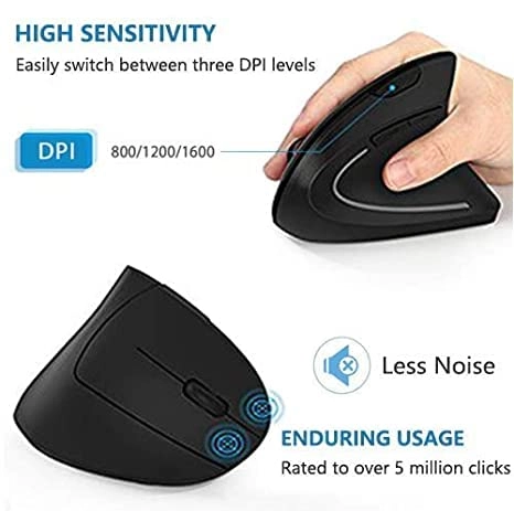 Vertical Ergonomic Mouse - USB