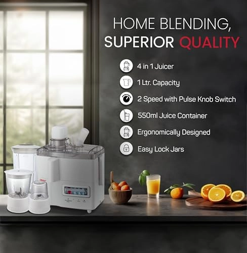 4 in 1 Juicer - 400 watts 1 Liters