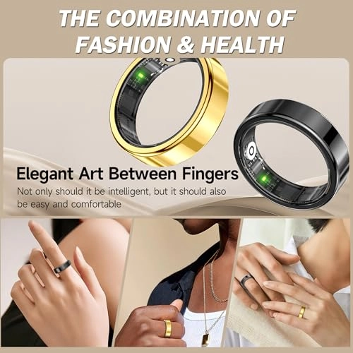 Smart Ring - LED Screen Heart Rate Monitor Sleep Tracker