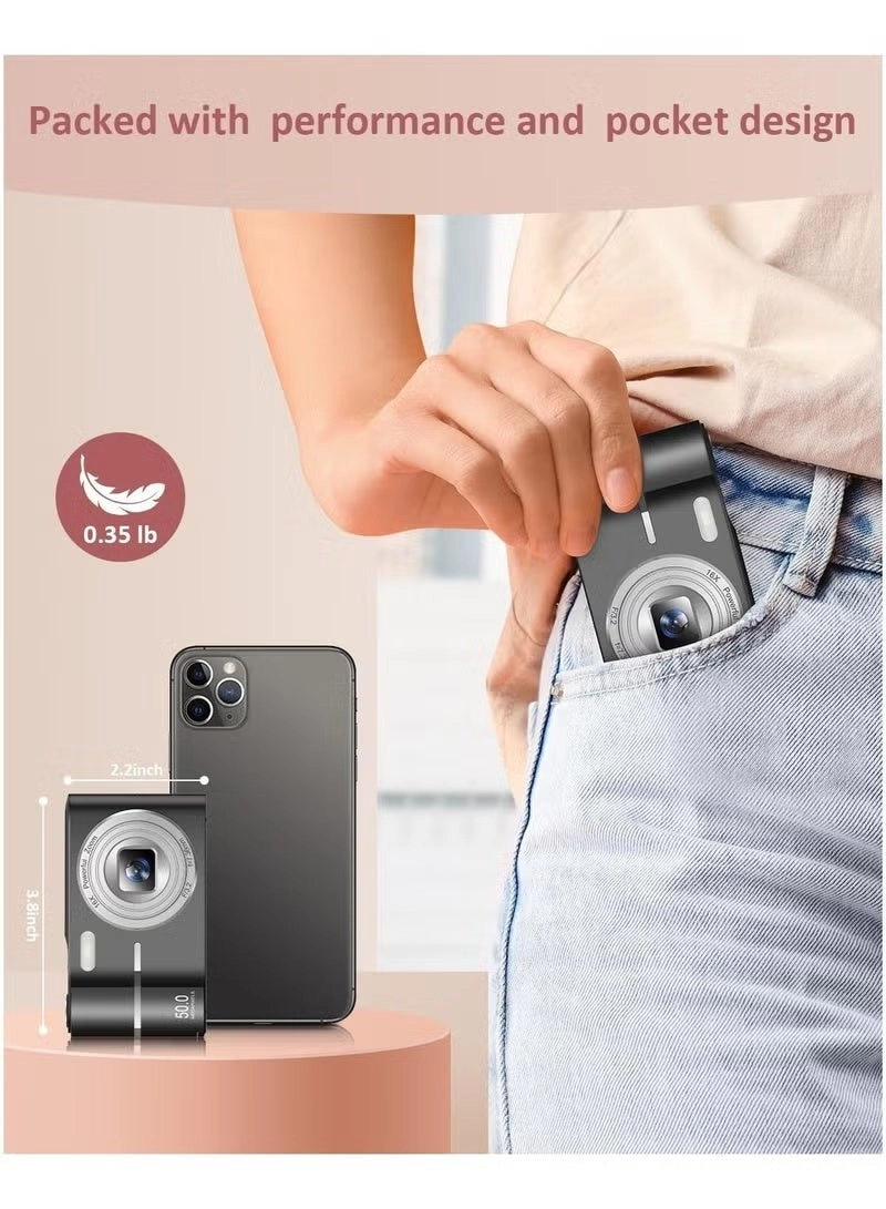 50MP Digital Camera - 1080P 16x Zoom