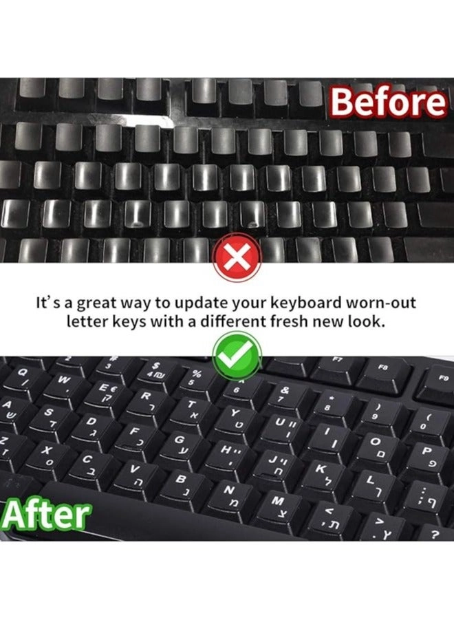 Arabic Keyboard Stickers - 180mm x 65mm 2pcs