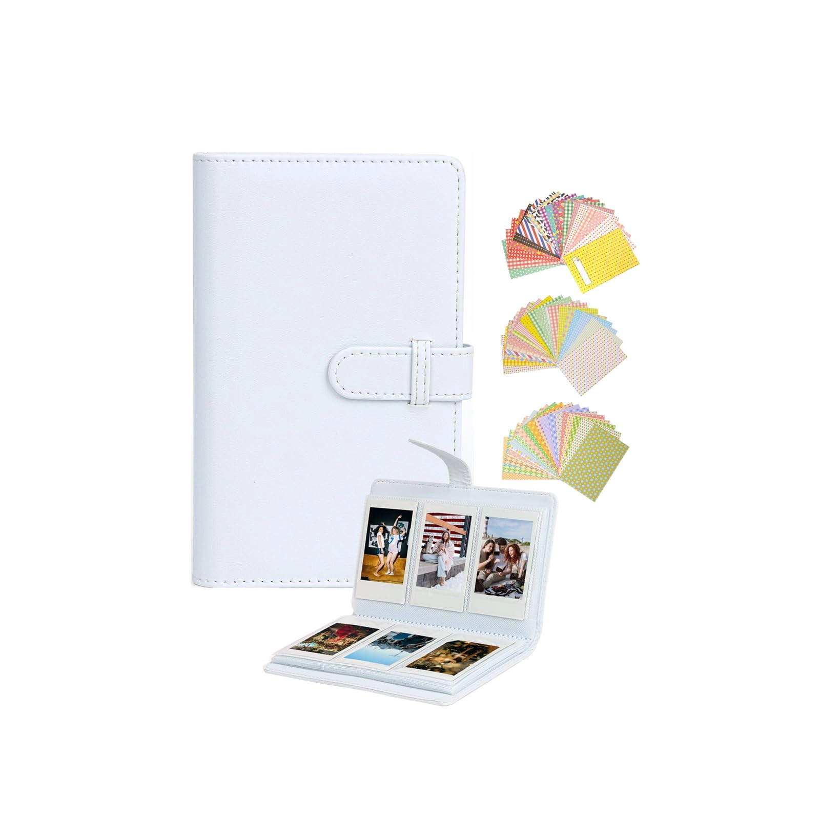 2x3" 108 Pockets PU Leather Photo Album