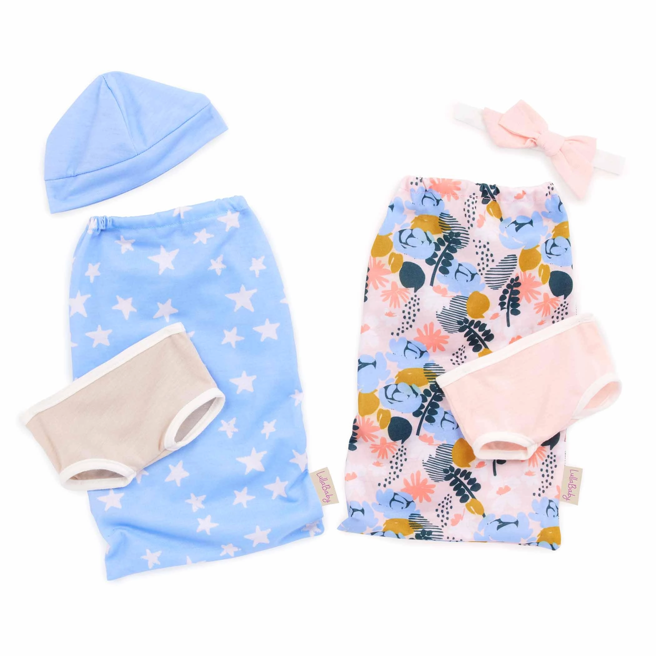 Lullababy Twin Baby Dolls - 14-inch Brown Eyes Ages 2+ Set