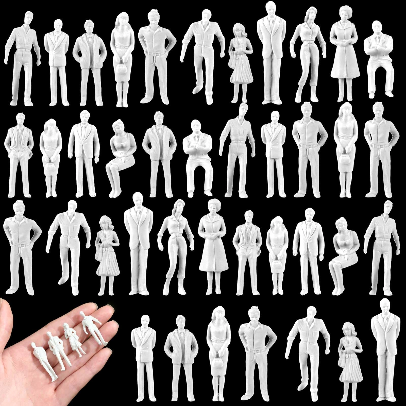 Namalu Mini People Figures - 50 Pcs 1: 50 Scale