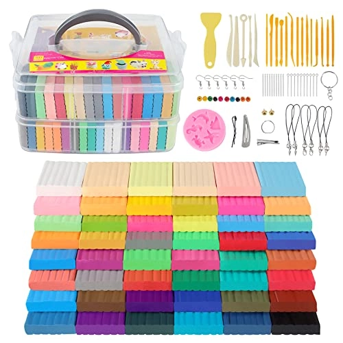 CyAJM Polymer Clay Starter kit - 50 pieces