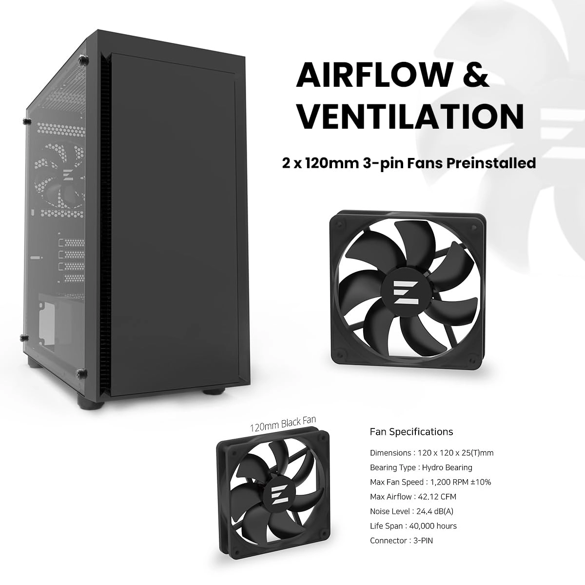 T3 - Full Tempered Glass Side Panel Micro ATX