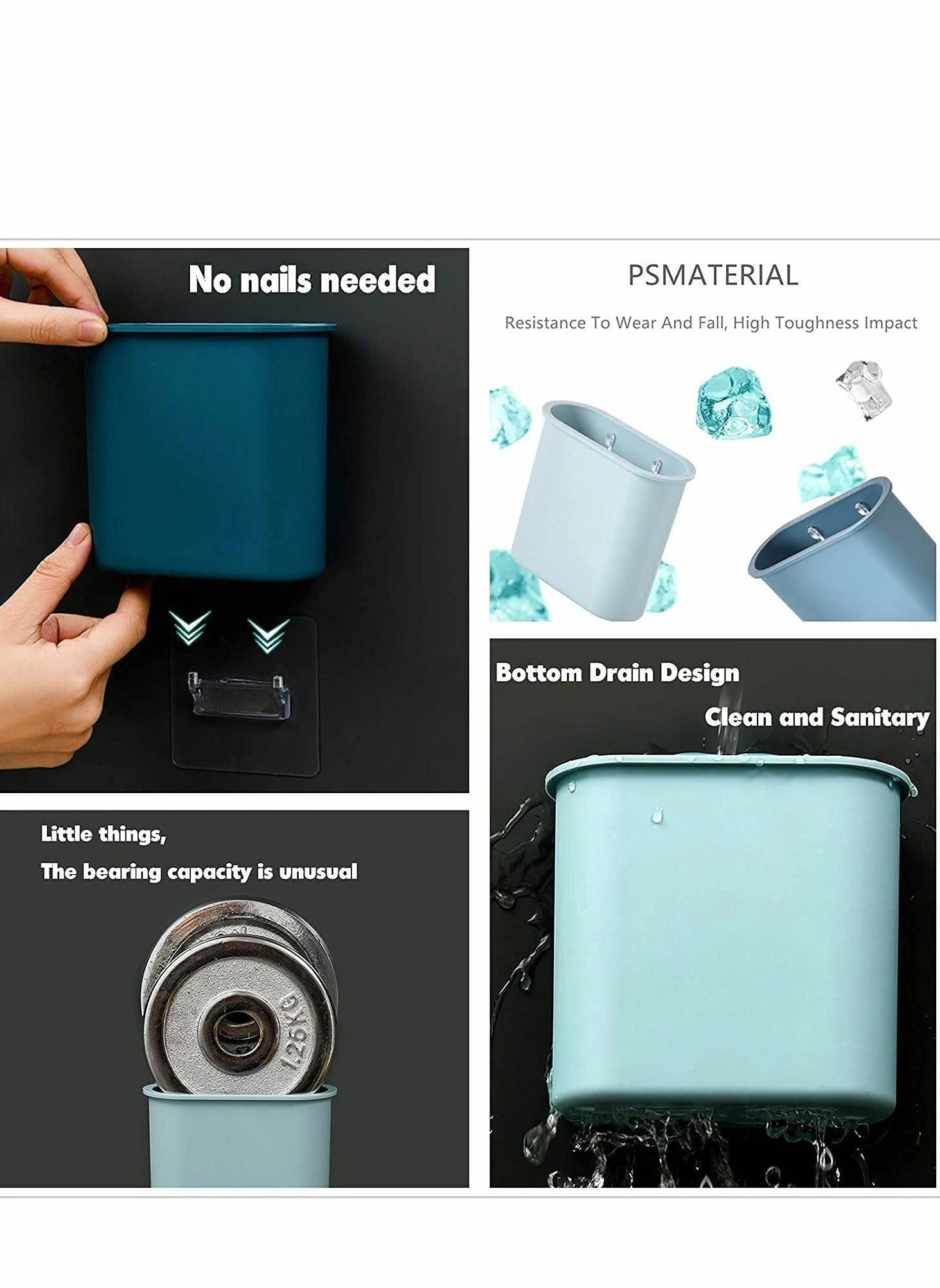 Electric Toothbrush Holder - Any toothbrush and electric toothbrush heads Wall-Mounted