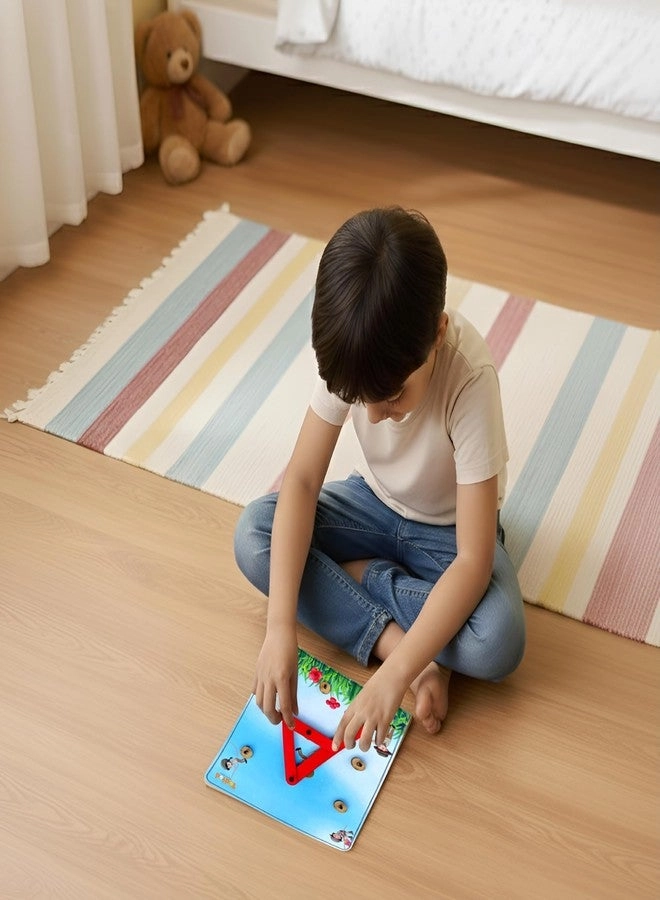 Wooden Alphanumeric Puzzle Learning Board - 28 pieces