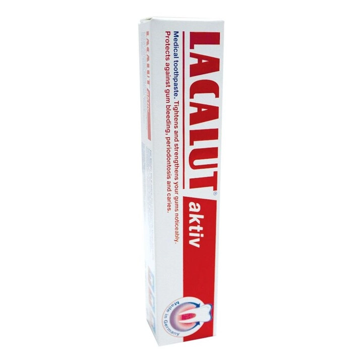 Lacalut Aktiv Aluminum lactate and aluminum fluoride Toothpaste 75ml