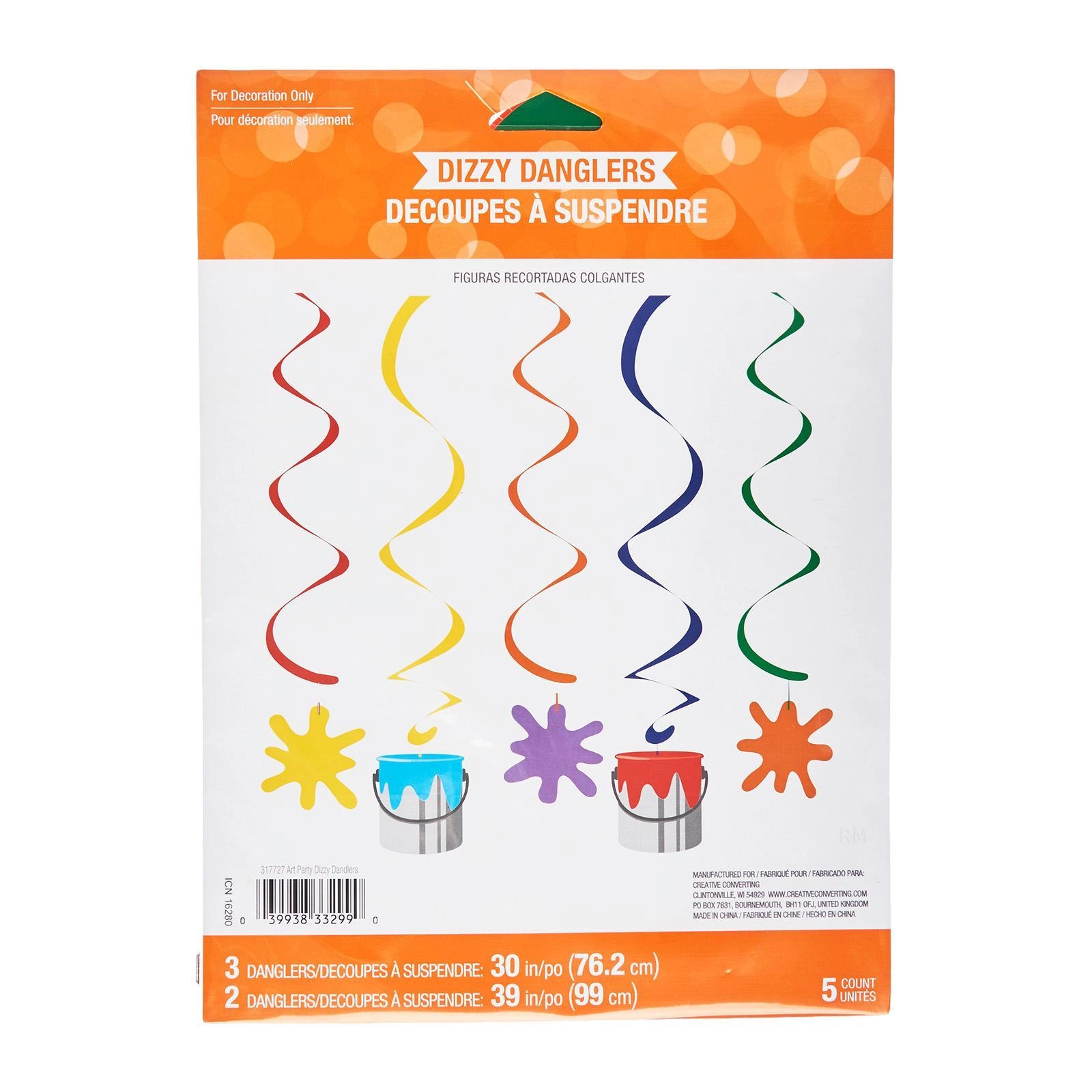 CREATIVE CONVERTING Dizzy Danglers - 5 pcs
