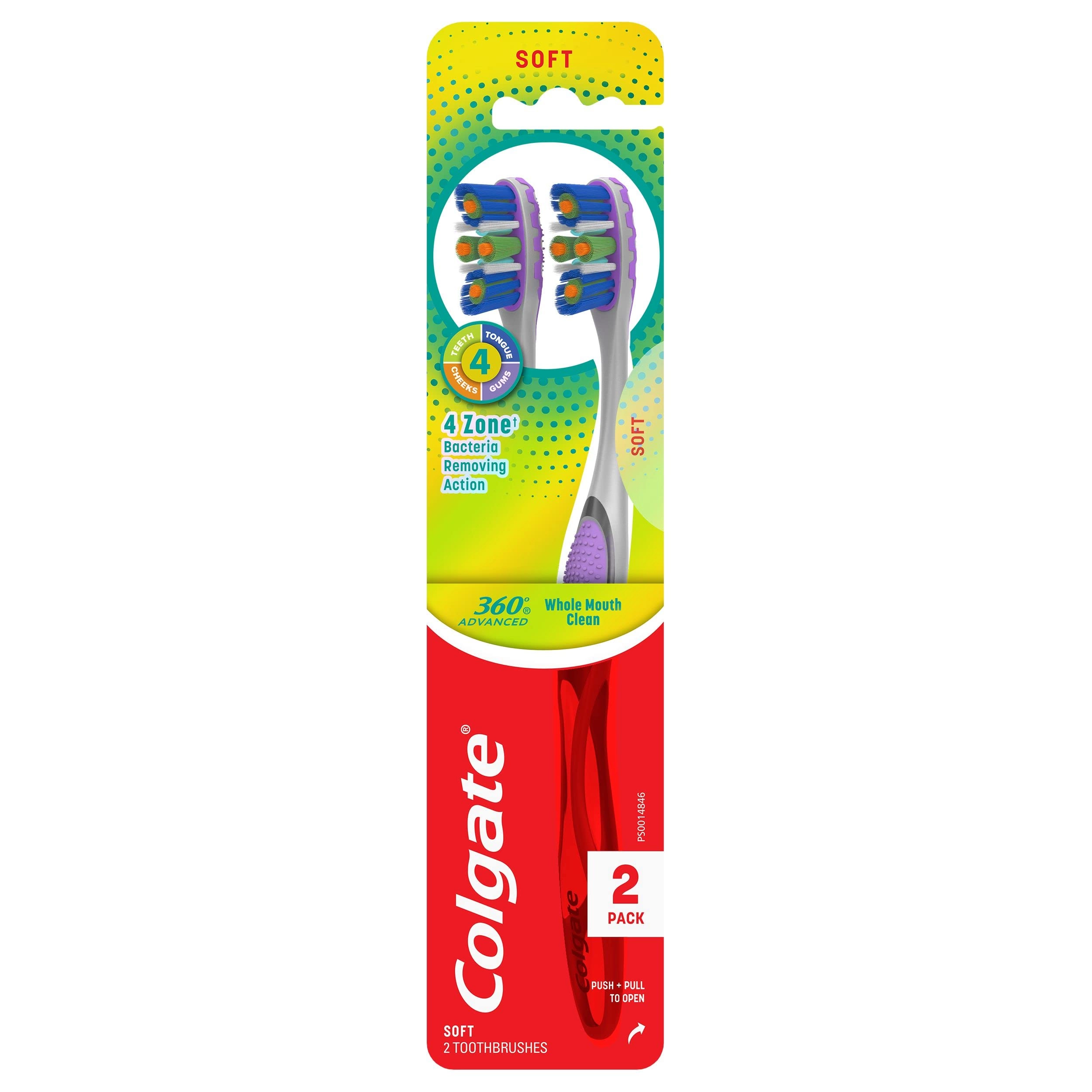 Colgate Toothbrush 360 - Soft 2-Piece Pack