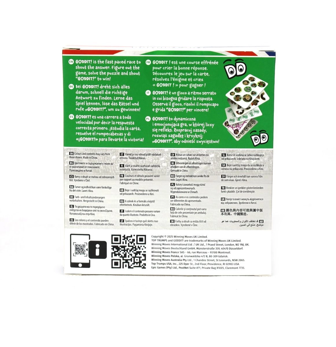 Toptrumps Goddit World Football Stars - Card Game