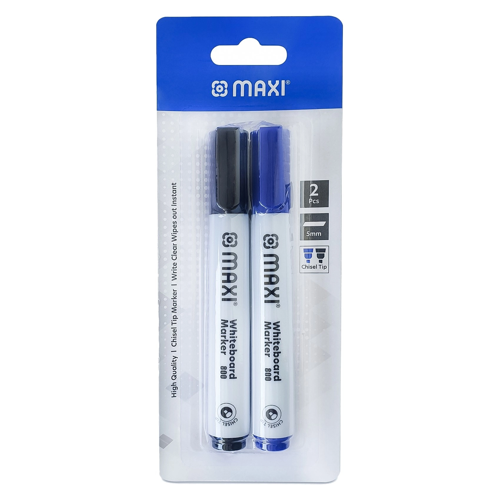 Maxi Whiteboard Marker 800 - Blue and Black 5mm