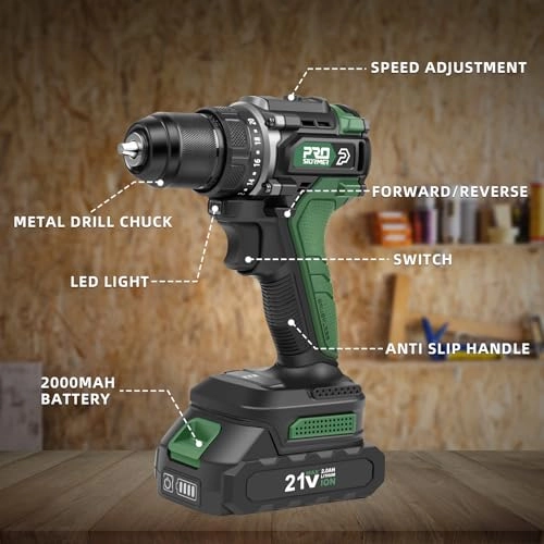 Brushless Cordless Drill - 2 Amp Hours Set