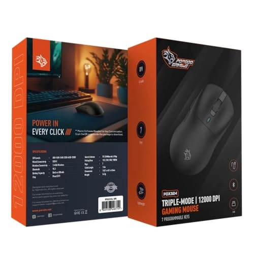 Gaming Triple-Mode 12000 DPI Gaming Mouse - Bluetooth