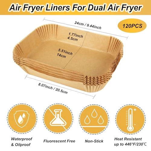 Air Fryer Liners - Paper 120pcs