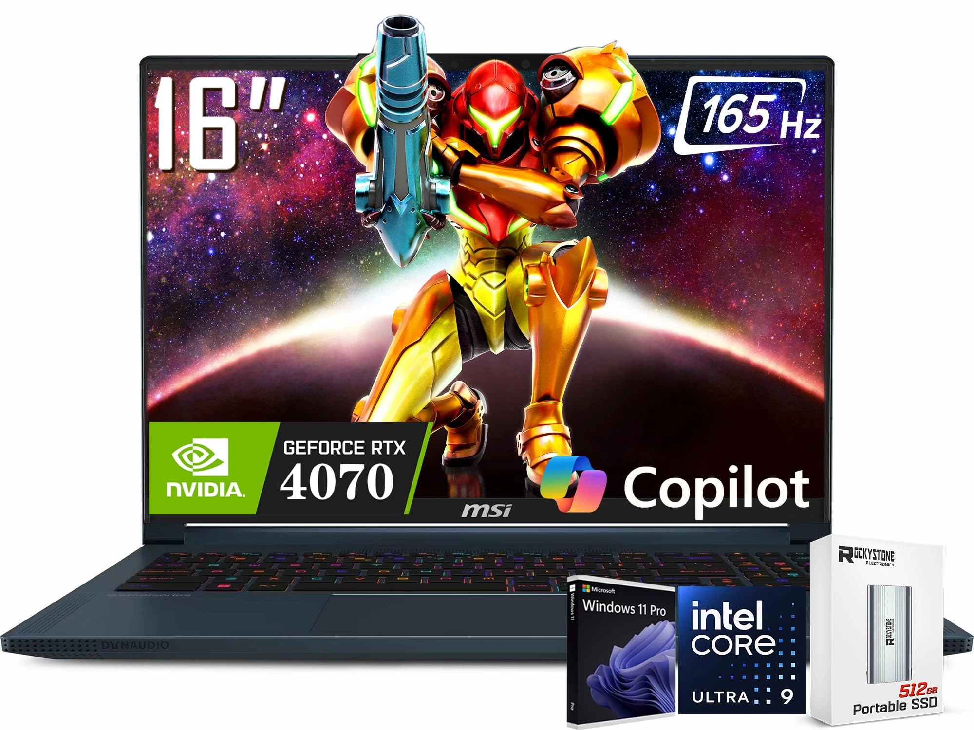 MSI Stealth 16 AI Ultra Thin - 16'' Ultra 9-185H 64GB DDR5 4TB SSD