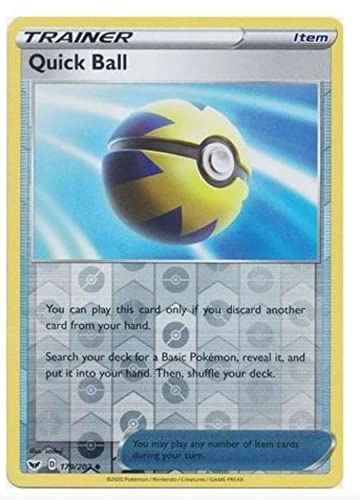 Pokémon Pokemon Quick Ball 179/202 - English - Uncommon Reverse Holo + Toploader