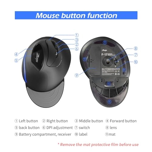 Ergonomic Vertical Mouse - Wireless