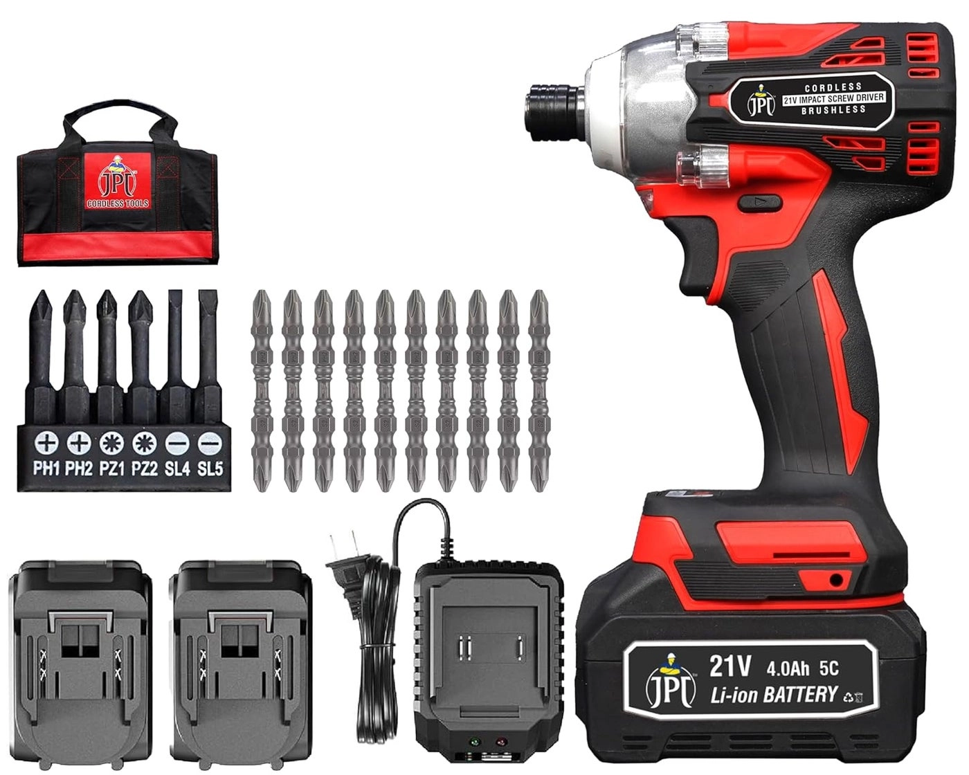 JPT Combo Cordless Impact Driver - 40Ah 21V