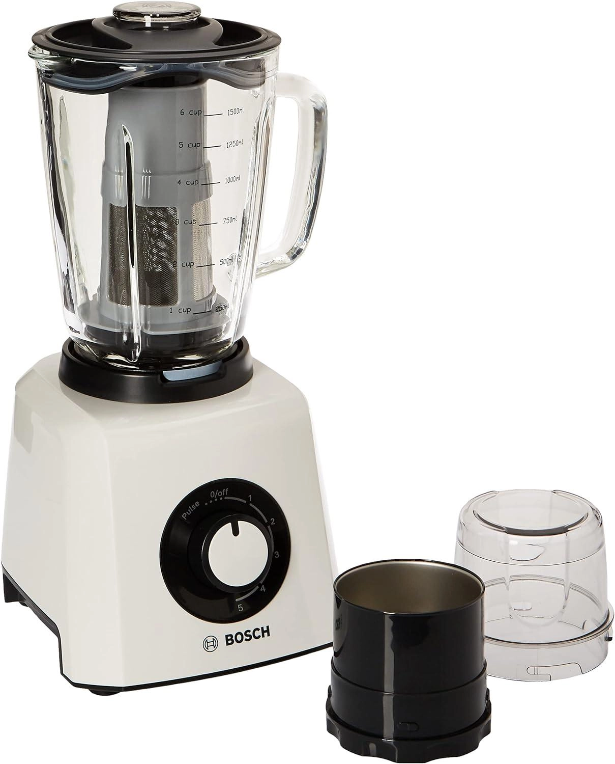 MMB33G5BGB - 5 speed settings + Pulse function, Stainless Steel Blade, ThermoSafe Glass