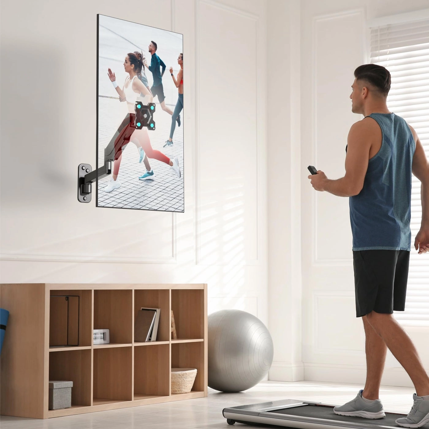 Wall Monitor Arm - Single 13-34 Inch 75x75 & 100x100 VESA