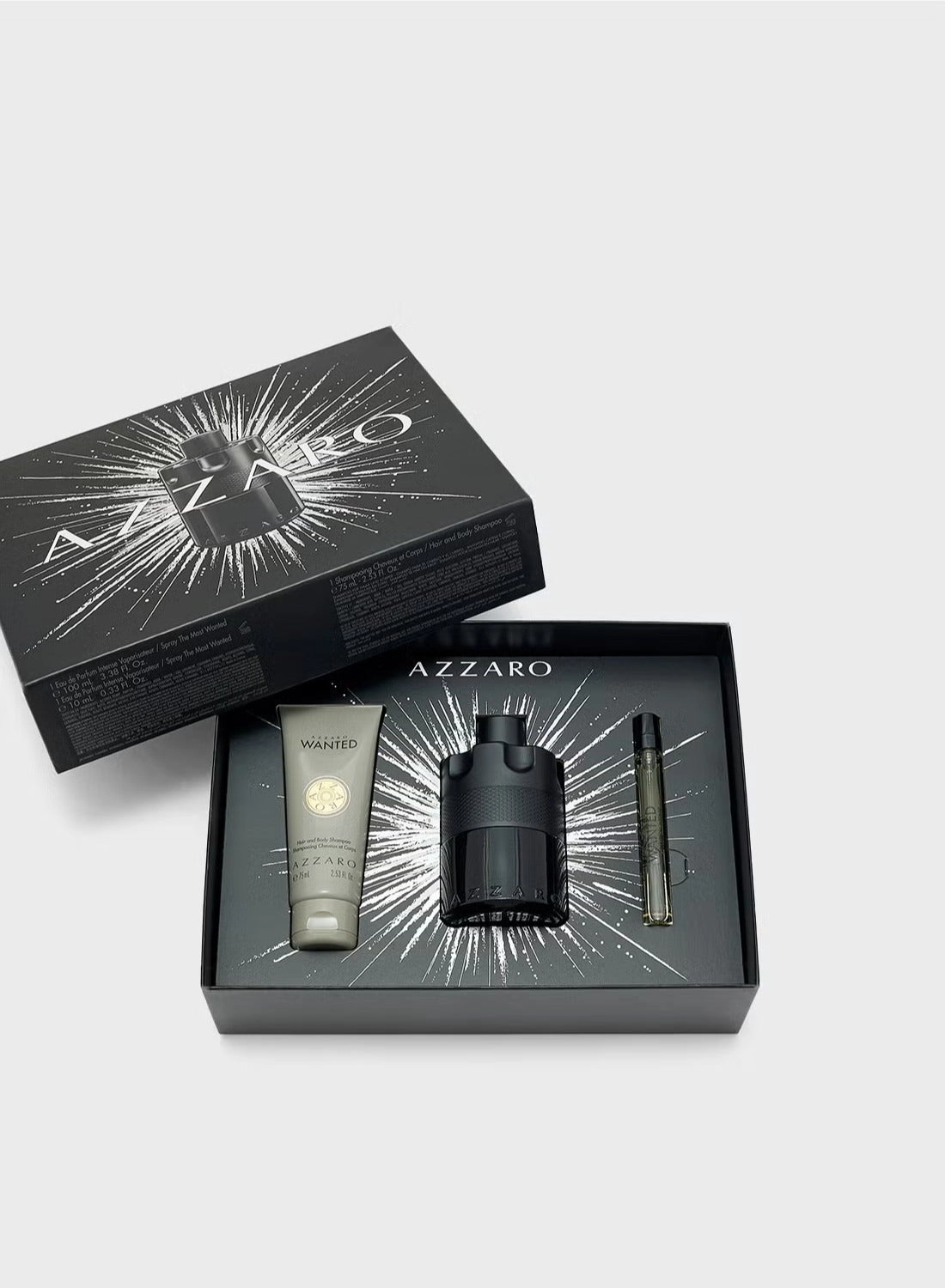 The Most Wanted Intense - Eau de Parfum 100ml 10ml + Wanted Hair and Body Shampoo - 75ml