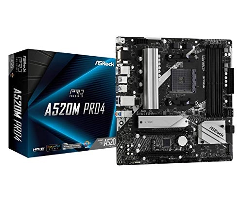 Asrock A520M Pro4 - Socket AM4 DDR4 4733 OC Micro ATX
