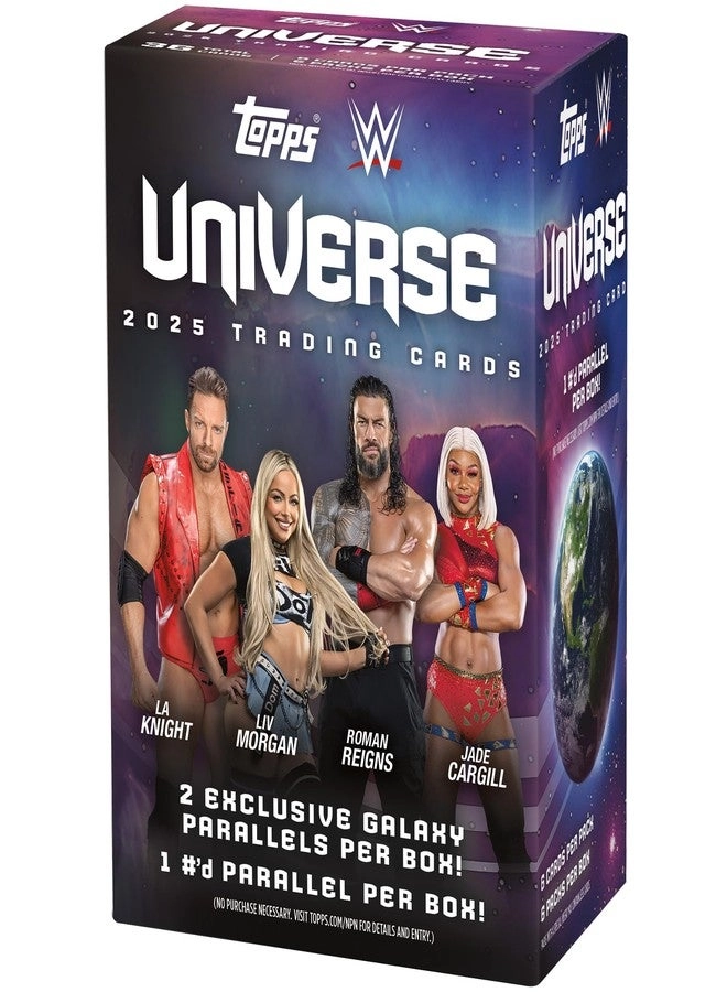 Topps 2025 Universe WWE Value Box - 6 cards per pack 6 packs per box