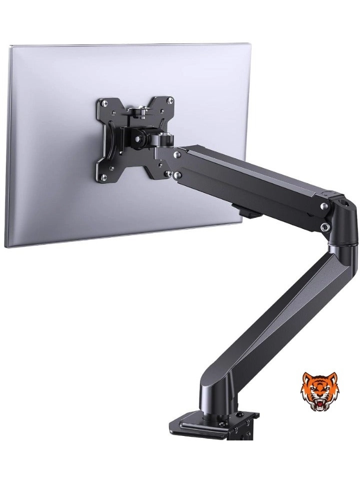 Single Monitor Mount - Gas Spring Full Motion 17-27 Inch