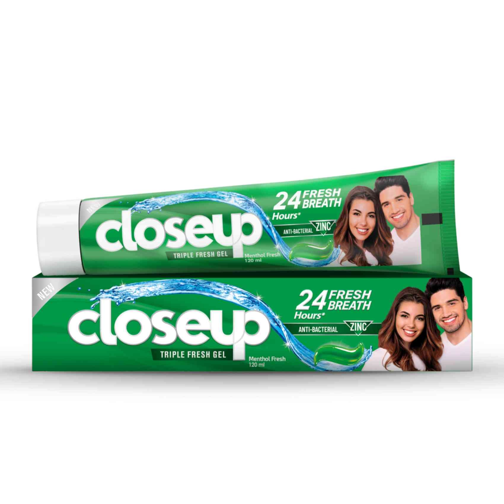 closeup Triple Fresh Gel Menthol Fresh Toothpaste 120ml