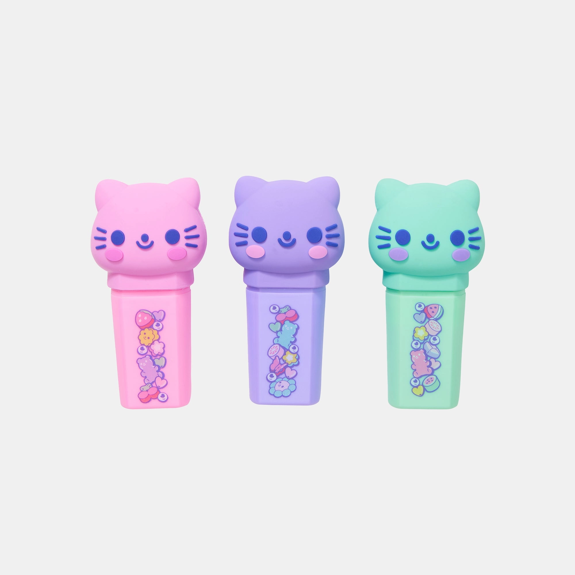 Super Charge - 3 x Novelty Highlighters with Scented Toppers