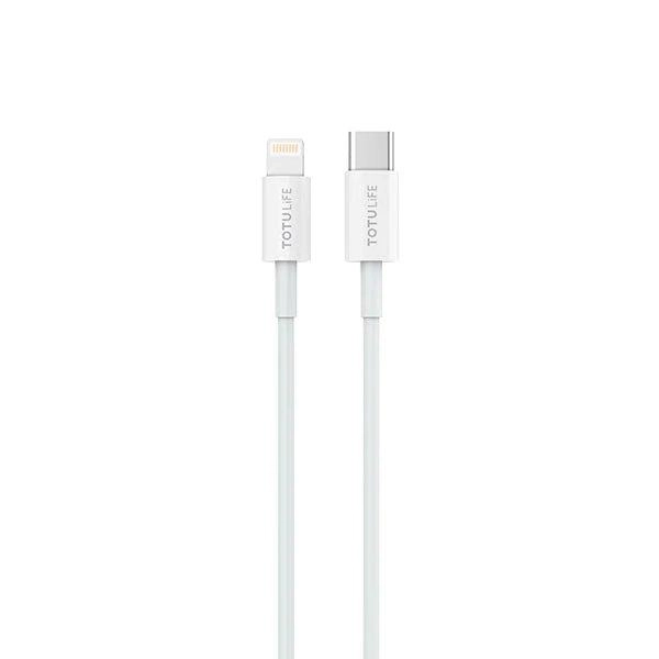 T-CBPRCLWH USB to Type-C Lightning Cable 1m