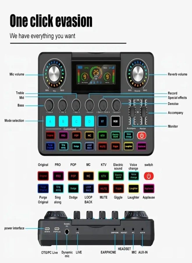 F668 USB+3.5mm-Mini-Jack Microphone