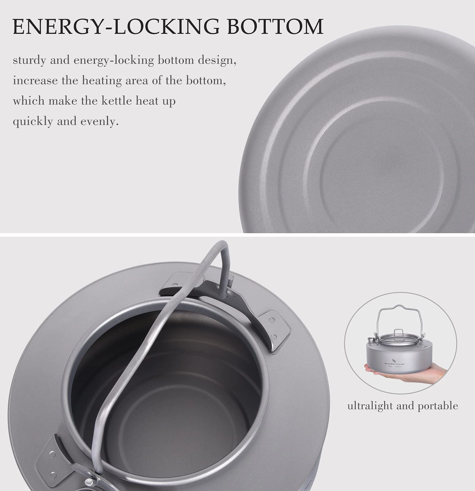 Titanium Kettle - 700 Milliliters