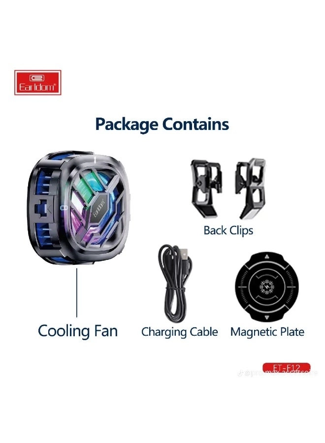 ET-F12 - Magnetic RGB Fan USB Powered