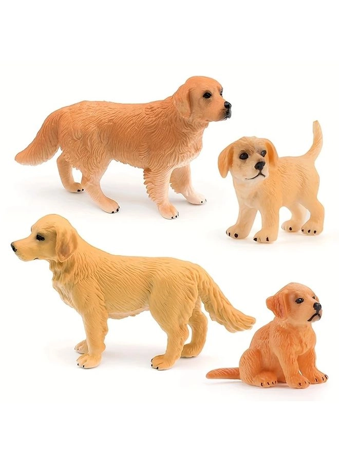 Generic Golden Retriever Dog Figurine - PVC