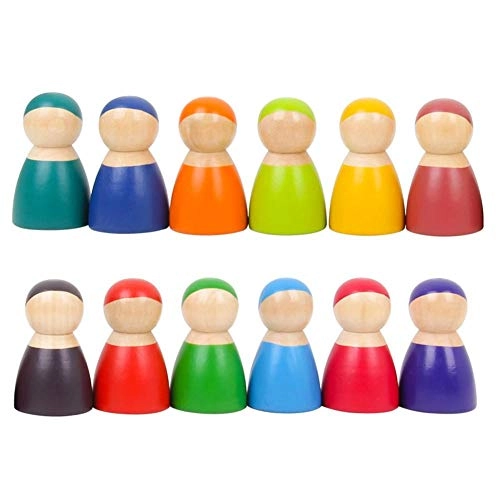 Wooden Puppet Rainbow Villain - 0-3 years 12 pieces