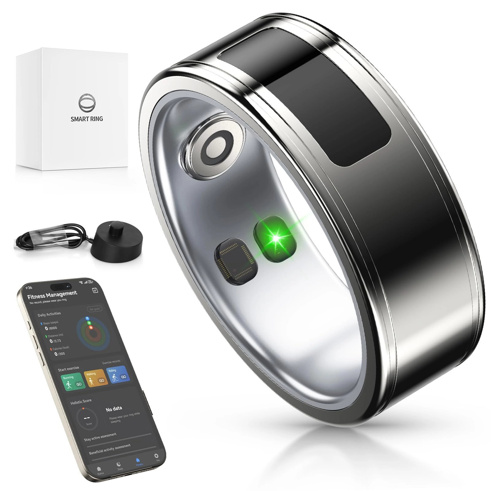 Betunich Smart Ring - 24H IP68