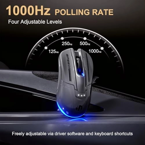 Tri-Mode Wireless Gaming Mouse - 2.4G/Bluetooth/USB-C