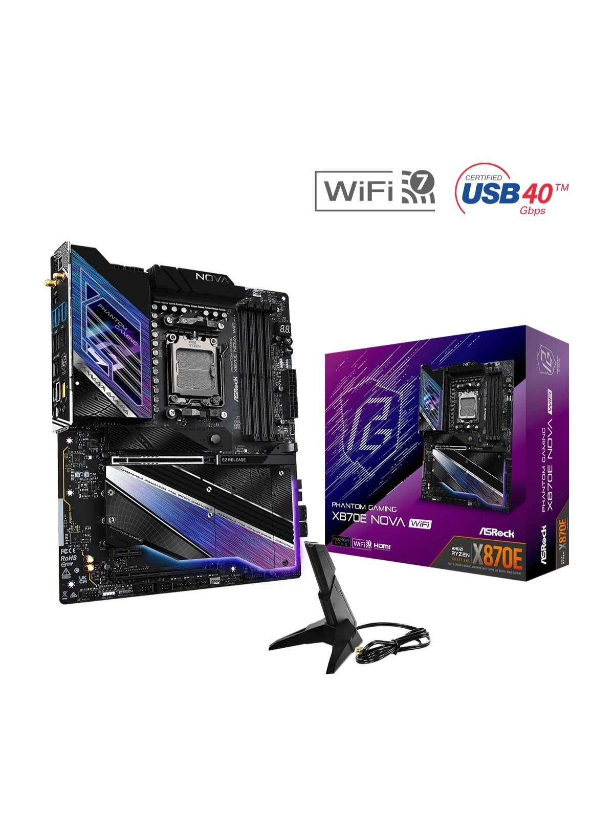 Asrock X870E Nova WiFi - ATX Socket AM5