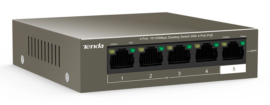TEF1105P-4-63W - 5-ports