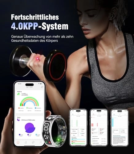 6 Gen Smart Ring - LED Screen 5 ATM