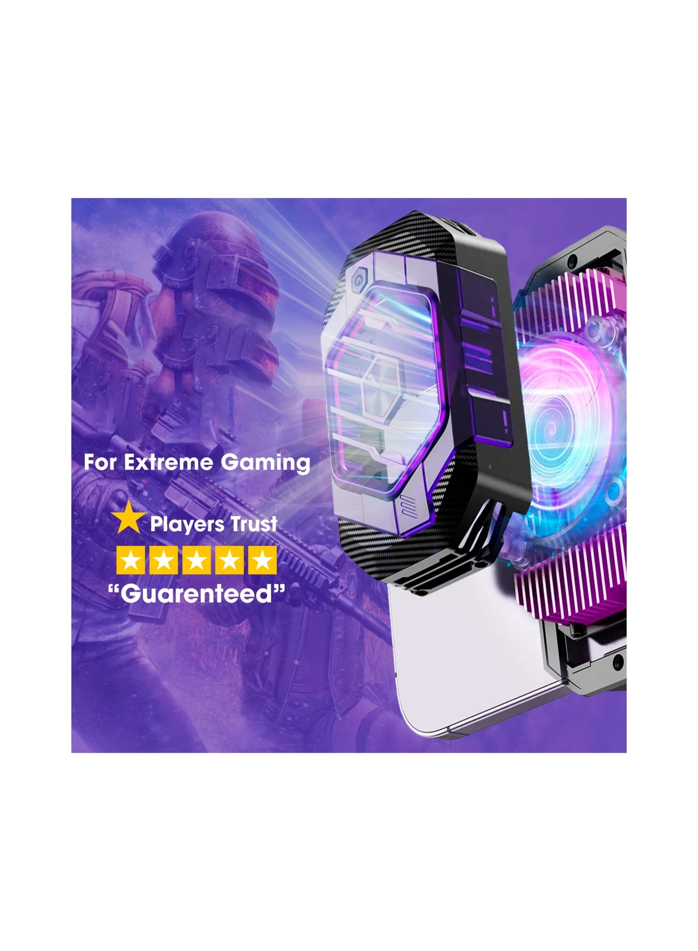 Gaming Phone Cooler - RGB Fast Cooling for iPhone/Android