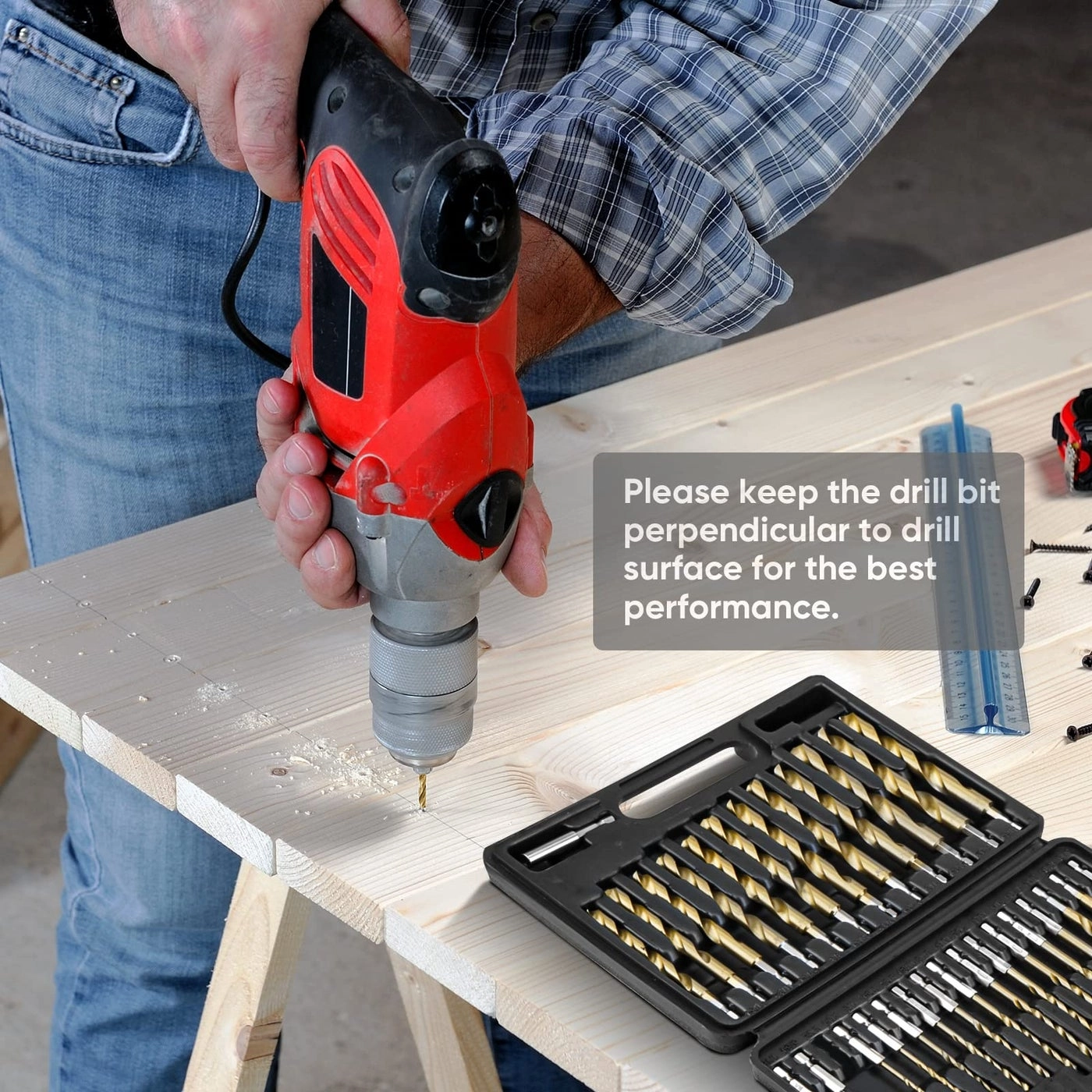 Drill Bit Set - Titanium Coated 30 PCS from 1/16" to 1/2"